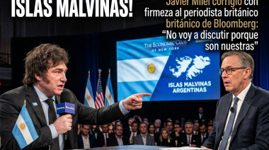 “No voy a discutir porque son nuestras”: la firme corrección de Javier Milei a un periodista británico al aire