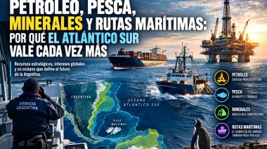 PETRÓLEO, PESCA, MINERALES Y RUTAS MARÍTIMAS: ¿POR QUÉ EL ATLÁNTICO SUR VALE CADA VEZ MÁS?