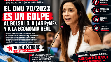 AGUSTINA PROPATO CRUZÓ CON DUREZA EL DNU 70/2023: "NO ES SOLAMENTE UNA AMENAZA PARA NUESTRAS TIERRAS, TAMBIÉN MATA A LAS PYMES"