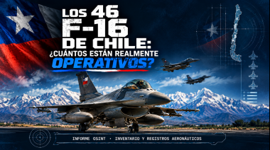 LOS 46 F-16 DE CHILE BAJO LA LUPA: QUÉ REVELAN LOS REGISTROS AERONÁUTICOS SOBRE SU FLOTA DE COMBATE