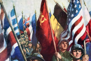 Ilustración de propaganda de la II GM, publicada en Argentina.
