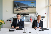 Petri, firmó un contrato con la empresa danesa Terma A/S para la modernización de los 24 aviones de combate F-16AM/BM