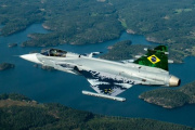 Brasil lanza su primer caza supersónico Gripen F-39E fabricado íntegramente en territorio nacional