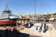 El astillero Tandanor bota el ARA “Pampero”, primer remolcador de la clase TND 26-40 para la Armada Argentina