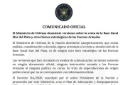 Ministerio de Defensa niega cualquier análisis de venta de la Base Naval de Mar del Plata