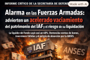 Alarma en las Fuerzas Armadas: advierten un acelerado vaciamiento del patrimonio del IAF y el riesgo de su liquidación