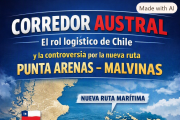 Corredor Austral: El rol logístico de Chile y la controversia por la nueva ruta Punta Arenas–Malvinas