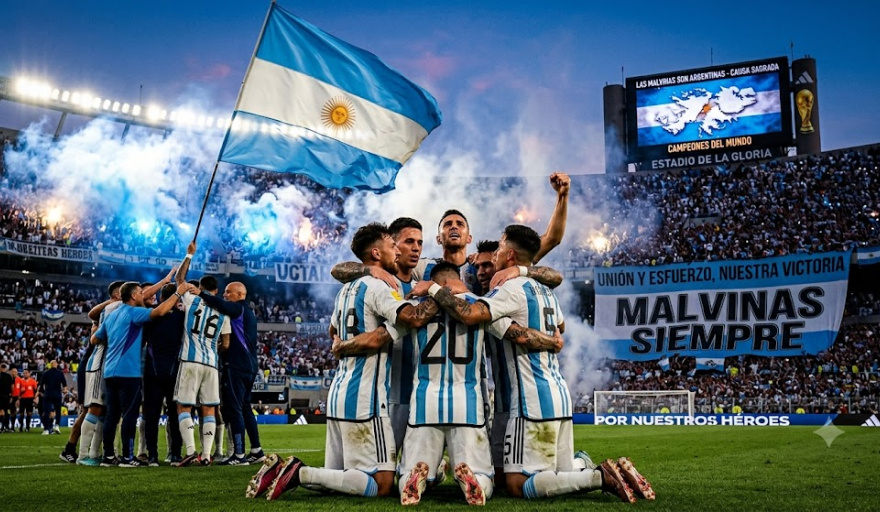 La Leyenda del Corazón Indomable: El Día que el Fútbol Lloró de Orgullo y Malvinas Volvió a Latir