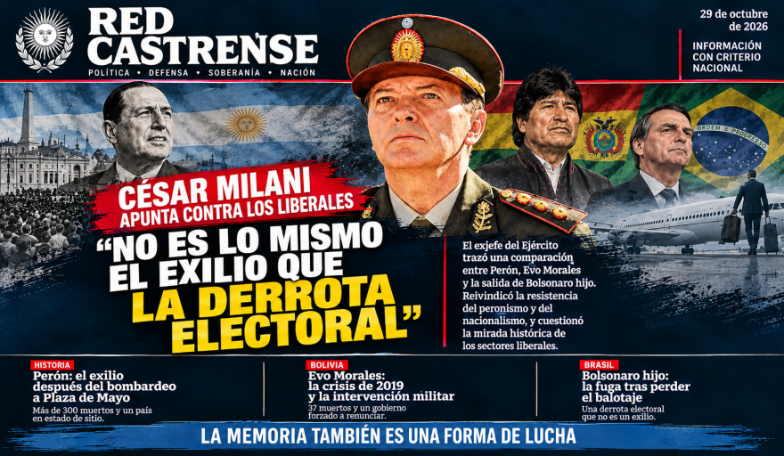 Milani contra los «liberbobos»: «El cagón de Bolsonaro hijo salió corriendo por perder un balotaje»